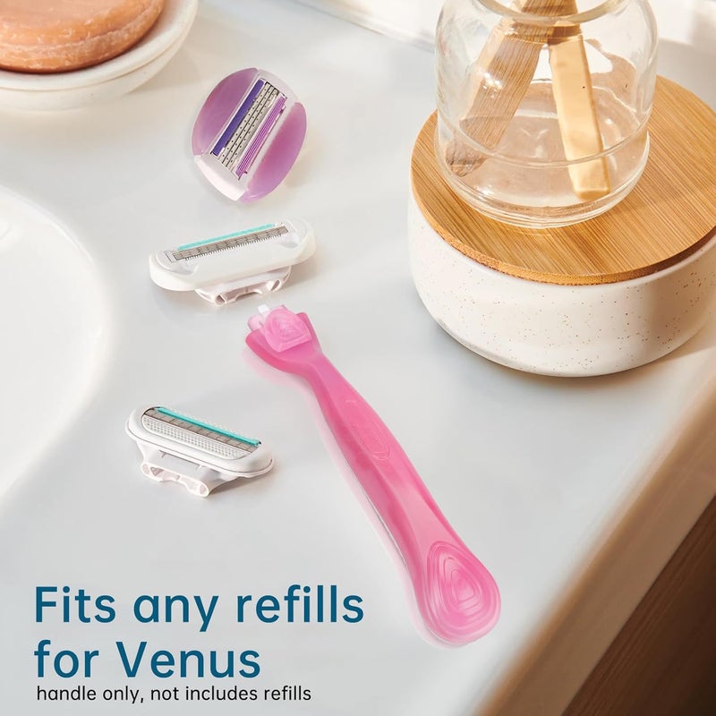 TEITEAI 2 Pack Replacement Razor Handle Compatible with Venus only (Red) - Image 4